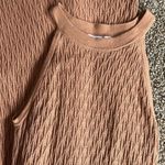 House of Harlow 1960 • crochet high neck bodycon sleeveless midi dress Tan Size XS Photo 6