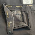 Karl Lagerfeld Slim Fit Straight Leg Mid Rise Career Work Pant in Black Size 4 Photo 8