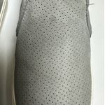 UGG  Gray Suede Perforated Leather Slip On Platform Sneakers Shoes‎ Size 8 Photo 3