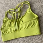 Fabletics  Macey Strappy Sports Bra Yellow Green Medium Support Padded XS VEUC Photo 5