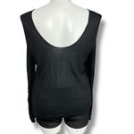 Jennifer Lopez Womens T Shirt Top Cold Shoulder Long Sleeve Scoop Neck Black XL Photo 3