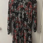 H&M Deep V-Neck Long Sleeve Draw String Waist Floral Romper 4 Boho Chic Coquette Photo 3