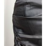 La Femme  Strapless Beaded Bodycon Satin Mini Dress Black Size 8 Photo 7