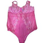 Torrid size 2 embroidered floral pink mesh underwire bodysuit nwt Photo 0