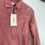 Ba&sh  Women's Pink Long Sleeve‎ Point Collared Dova Denim Jumpsuit Size XS Photo 8