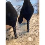 Lodi newgel sculpted heel black suede pumps size 37 Photo 5
