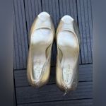 Cole Haan  Women's Mariela Air Open Toe Pump Soft Gold Metallic Size 9 B Photo 7