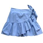 1901  Chambray Ruffle Layered Skirt Photo 0
