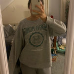 grey graphic crewneck Gray Size XL Photo 0