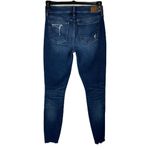 American Eagle SZ 4 High-Rise Jeggings Dream Jeans Whiskered Distressed Stretch Photo 4