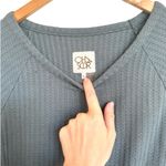 Chaser Long Sleeve Ribbed Thermal Long Sleeve Top Teal Blue Green XL Photo 1