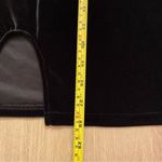 Black Velvet Y2K Style Sleeveless Mini Dress Rhinestone Detail Small Silver Photo 5