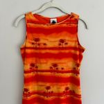 Y2K‎ ORANGE CALIFORNIA CONCEPTS TROPICAL SUNSET MINI DRESS Photo 2