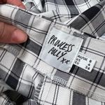 Princess Polly  Plaid Black White Straight Leg Pants Sz 4 Photo 3