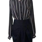 Reiss  Black Pleated Skirt with Pockets Photo 0