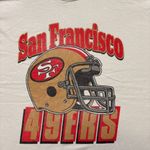 San Francisco 49ers NFL oversized white T-shirt Size Large Photo 1