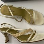 Jacqueline Ferrar  • Champagne Cream Glitter Strappy Heels Photo 11