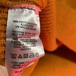 Loft  Pumpkin Orange V Neck Short Sleeve Ribbed Sweater Vest Size L Photo 4