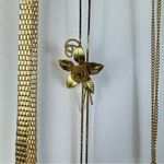 Source Unknown Gold Tone Lot Set of 5 Costume Jewelry Necklaces Bundle Photo 14