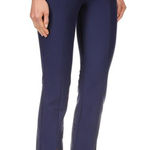 Michael Kors  Navy Blue Split Hem Ponte Pants Slim‎ Fit Career P/XS Photo 0