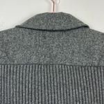 CAbi Blazer Colar Ribbed Grey Women’s 3 Buttoned, 2 Buttoned Front Pockets Photo 4