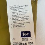 Lululemon  Align Tee  - Auric Gold - Size 10 Photo 4