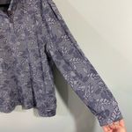 Lands' End  Women's Navy Floral Sports Knit Pullover Sweater Size XL (18) Photo 6