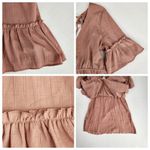 Lulus Sunshine Daydream Rusty Rose Short Sleeve Cutout Mini Dress Size L Pink Size L Photo 4