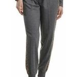 Splendid Westport Leopard Stripe Sleep Lounge Joggers, Grey, Size 3X Photo 2