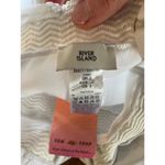 River Island NWT  Women's White Gold Sequined Embroidered Plunge Swimsuit, sz 2 Photo 10