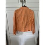 Charter Club  Womens Orange Cotton Denim Jean Jacket Size M Photo 3