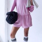 Free People Movement NWT FP Movement Such A Flirt Romper in Powder Pink $98 Retail Photo 3