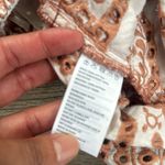 Bardot  Puff Sleeve Top Eyelet Croquette Front Tie Resort Wear XS Photo 7