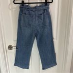 J.Crew NWT Denim High Waist Paperbag Jeans Women size 27P Medium Wash wide leg Photo 5