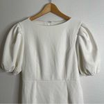 Lulus Simply Beloved White Puff Sleeve Bodycon Midi Dress Extra Large Size XL Photo 2