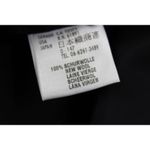 Escada Blazer Rhinestone Crystals Zipper Wool Jacket Black Lined Size 34 Small Photo 2