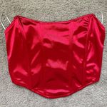 Boohoo Red Corset Top Photo 0