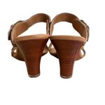 Coldwater Creek Y2K FUR LEOPARD BUCKLE STRAPPY HEELS WEDGE SANDALS SZ. 8-8.5 Photo 5