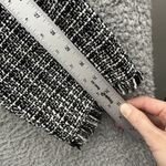 Long Tall Sally Tweed Fringe Coat Jacket Cotton Wool Blend Preppy Office Size 18 Black Photo 7