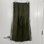 Reformation Juliette Hogan Size 8 Green Linen Cropped Wide Leg Pants Photo 4