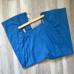 Lili Sidonio Pants cotton wide leg womens Blue (medium) bright minimalist comfy Photo 1