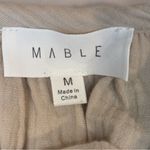 NWOT MABLE Cropped Bloused with Big Billowy Sleeves & Open Back Tan Color Size M Size M Photo 10