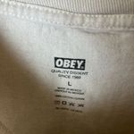 Urban Outfitters House of Obey Lovers T Shirt Cream Medium M Graphic Tee Photo 4
