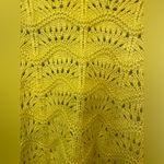 Moon River  Women’s Knitted Textured Round Neck Long Sleeve Yellow Sweater Size M Photo 3