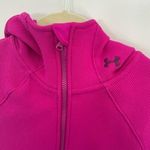 Under Armour Knit Full Zip Hooded Jacket Size small in Fuschia Photo 1