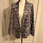 Angashion | Animal print silky blazer with pockets Photo 1