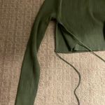 ZARA Green Crop Top Sweater  Photo 1