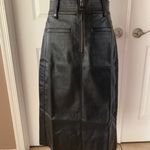 Anthropologie NWOT Pilcro Faux Leather Moto Midi Skirt Photo 4