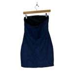 superdown  Candice Bustier Strapless Mini Dress Size M Navy Blue Bodycon Cocktail Photo 3