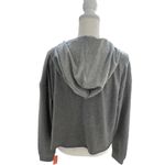 NWT Anxiety Club Dripping Smiley Face Gray Hooded Sweatshirt Oversized SZ Small Photo 4